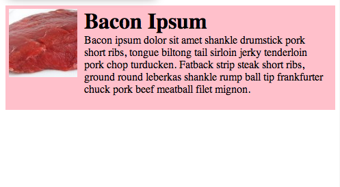 Bacon Element Styled